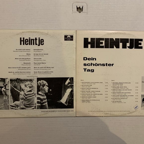 Heintje – Self Titled + Dein Schonster Tag – German Vinyl LP Records - Picture 2 of 4